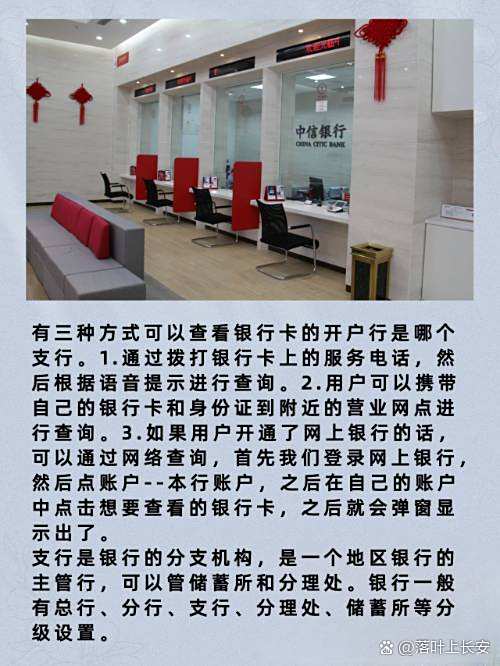 怎么看银行卡的开户行是哪个支行