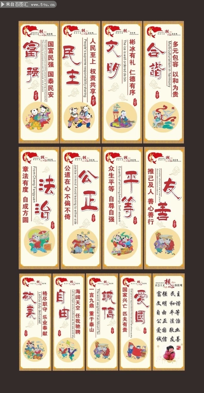 二十四字核心价值观内容