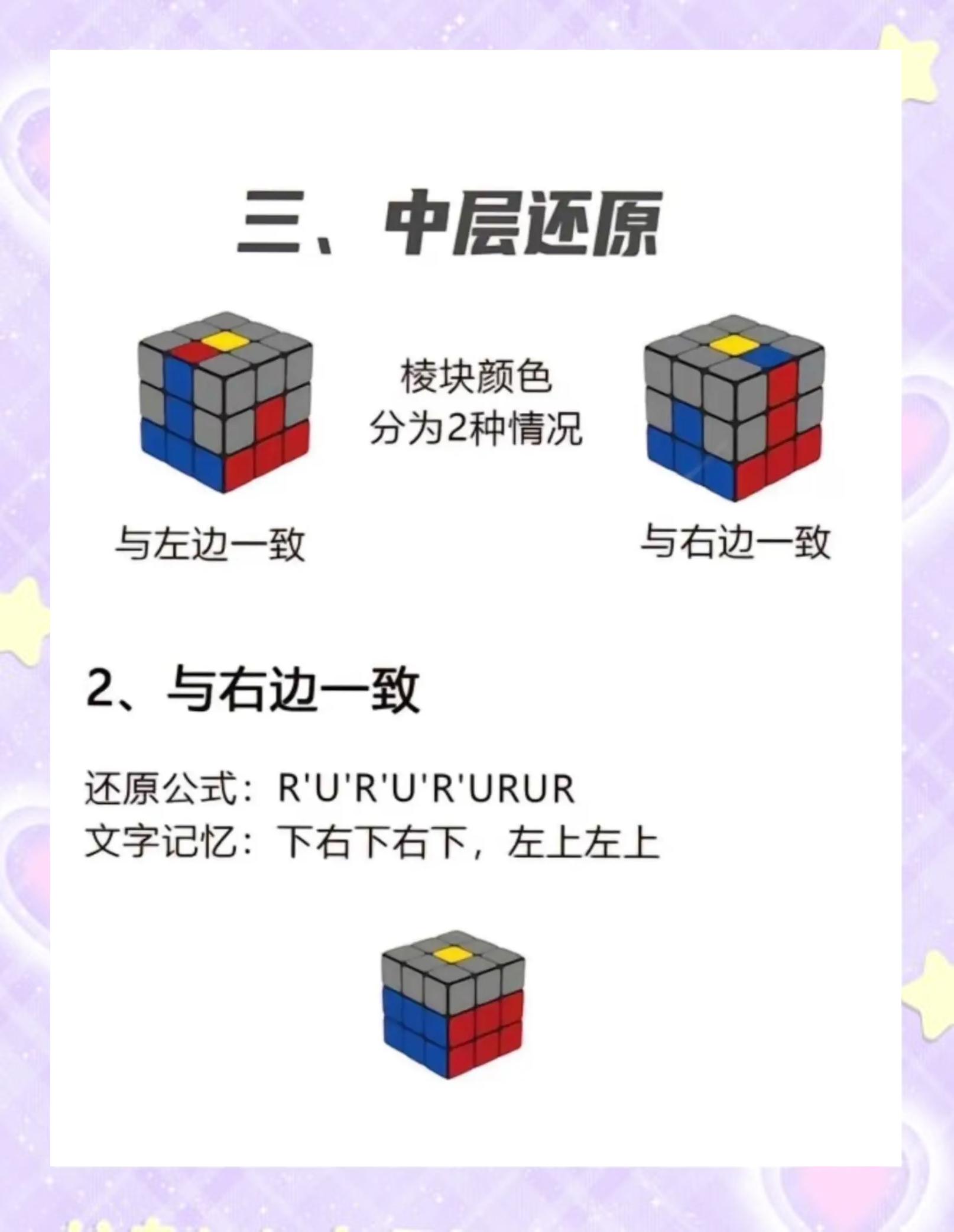 三阶魔方教程一步一步图解
