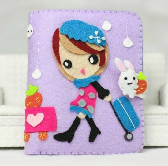 怎样用不织布做公主钱包