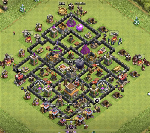 部落冲突8本无敌防御阵型简单介绍