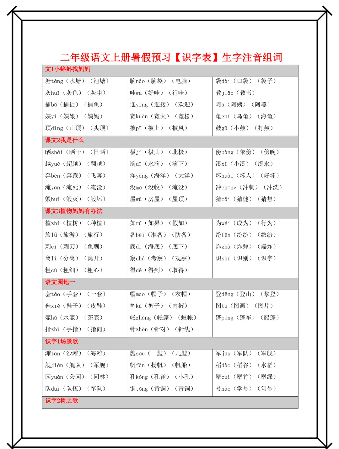 早组词有哪些,你猜我组了多少个