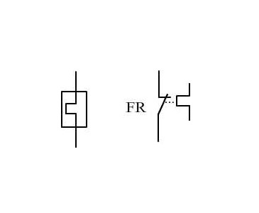 热继电器的文字符号表示为