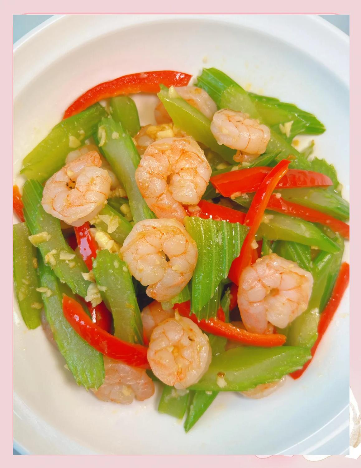 虾仁炒芹菜的家常做法