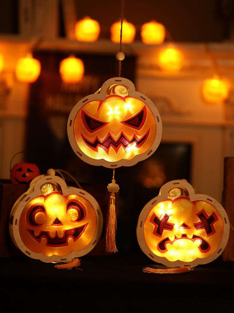 手工制作万圣节南瓜灯笼