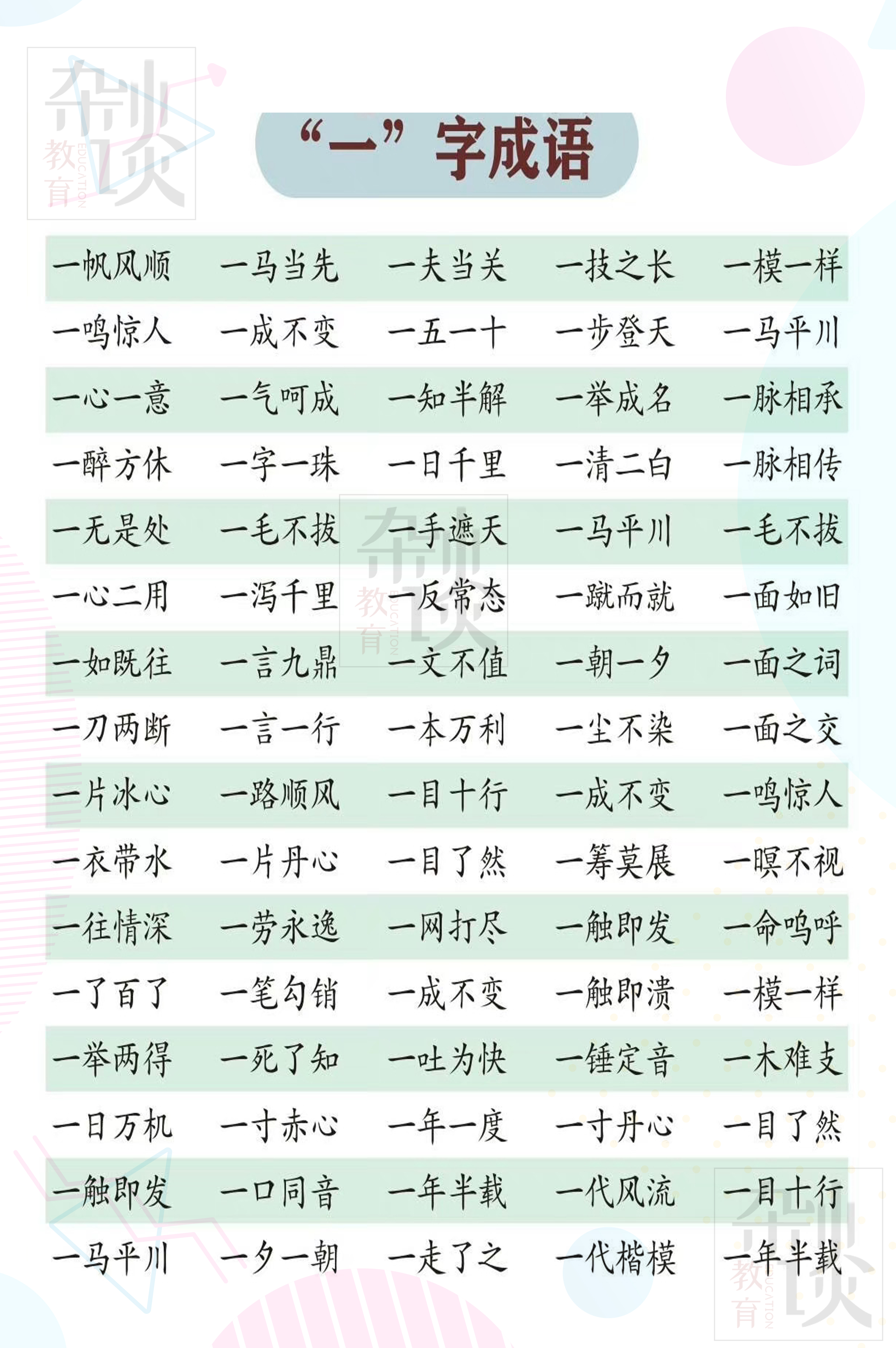 形容各不相同的成语有哪些