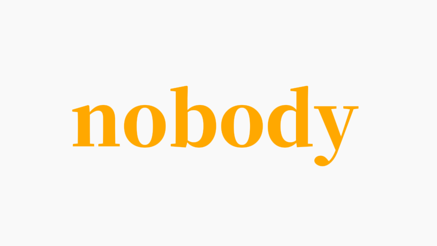 英语nobody什么意思