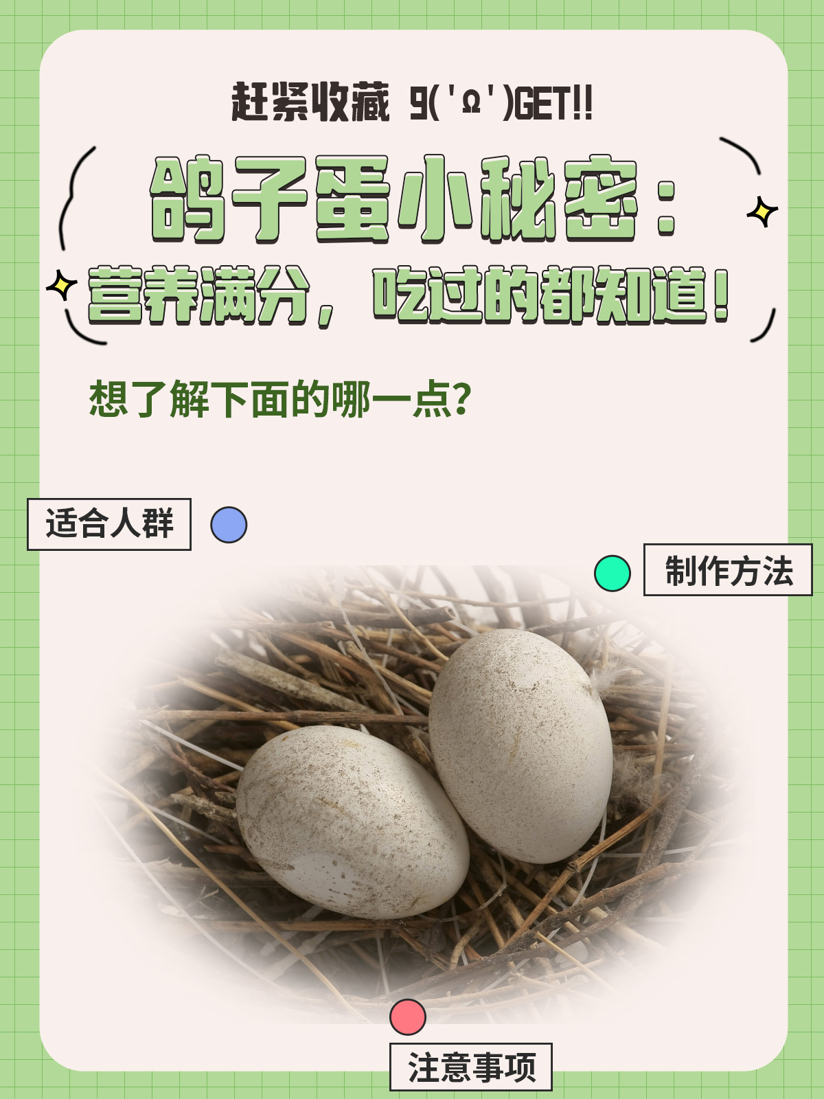 吃鸽子蛋的好处与坏处是什么