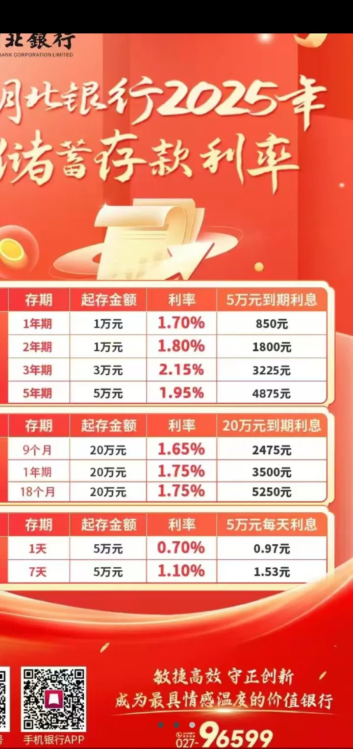 十万存银行一年多少利息