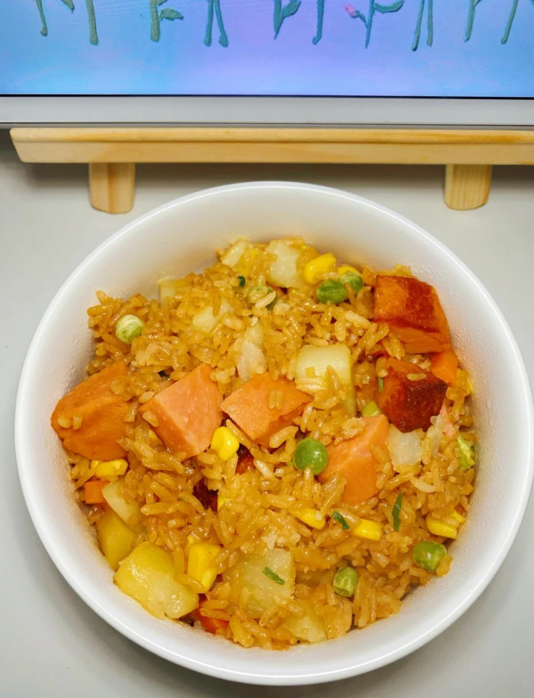 煮豌豆香肠饭的正确做法