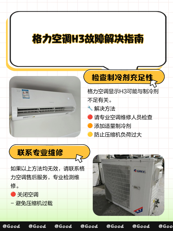格力空调h1是什么故障
