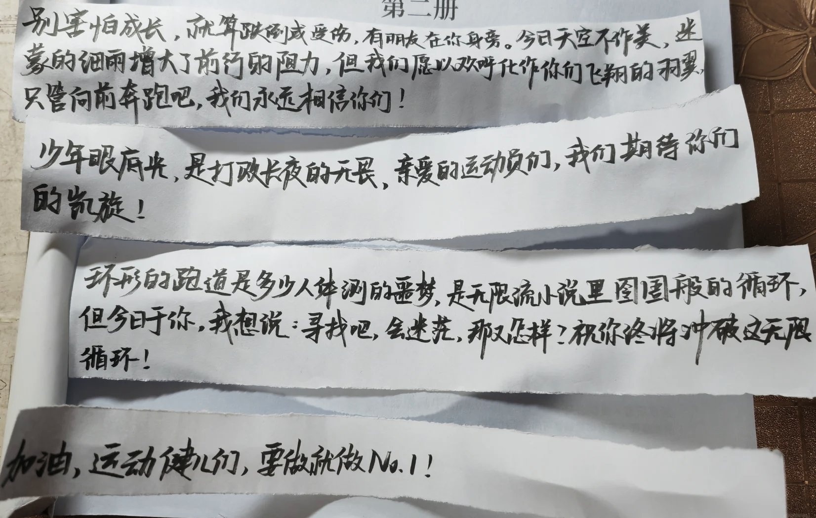 学校运动会给长跑运动员的加油稿