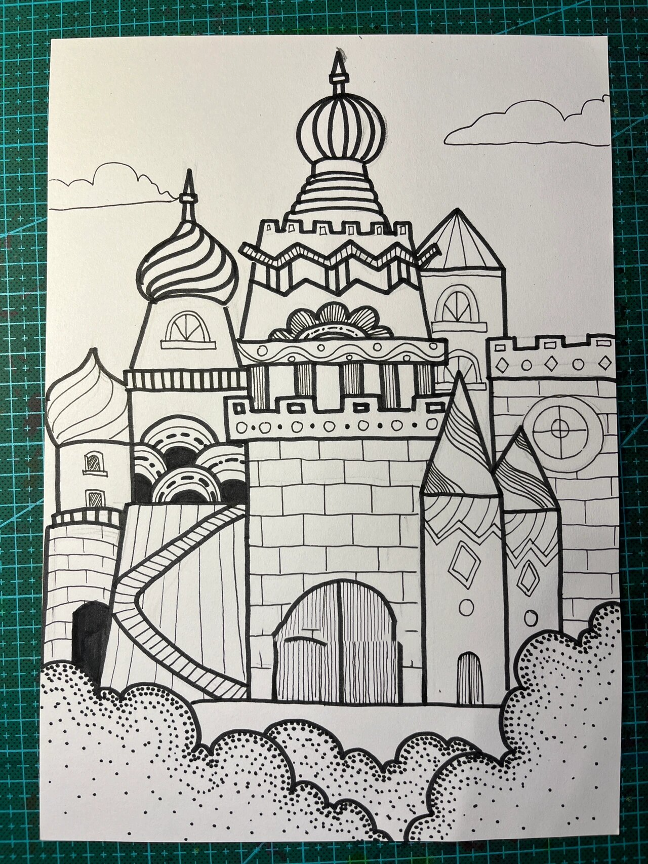 又漂亮的简笔画城堡怎么画