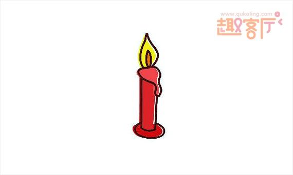 蜡烛怎么画蜡烛的简单画法