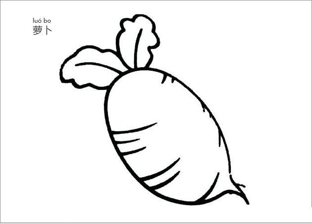萝卜怎么画简笔画图片
