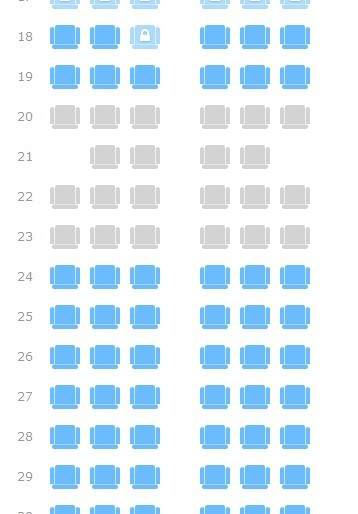 波音737mdash800飞机座位图