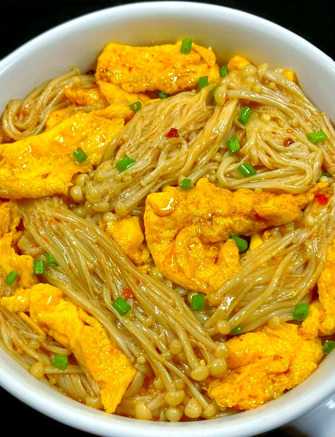 金针菇炒鸡蛋怎么做好吃