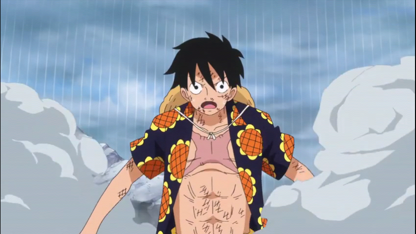 海贼王路飞胸口上的伤疤哪来的