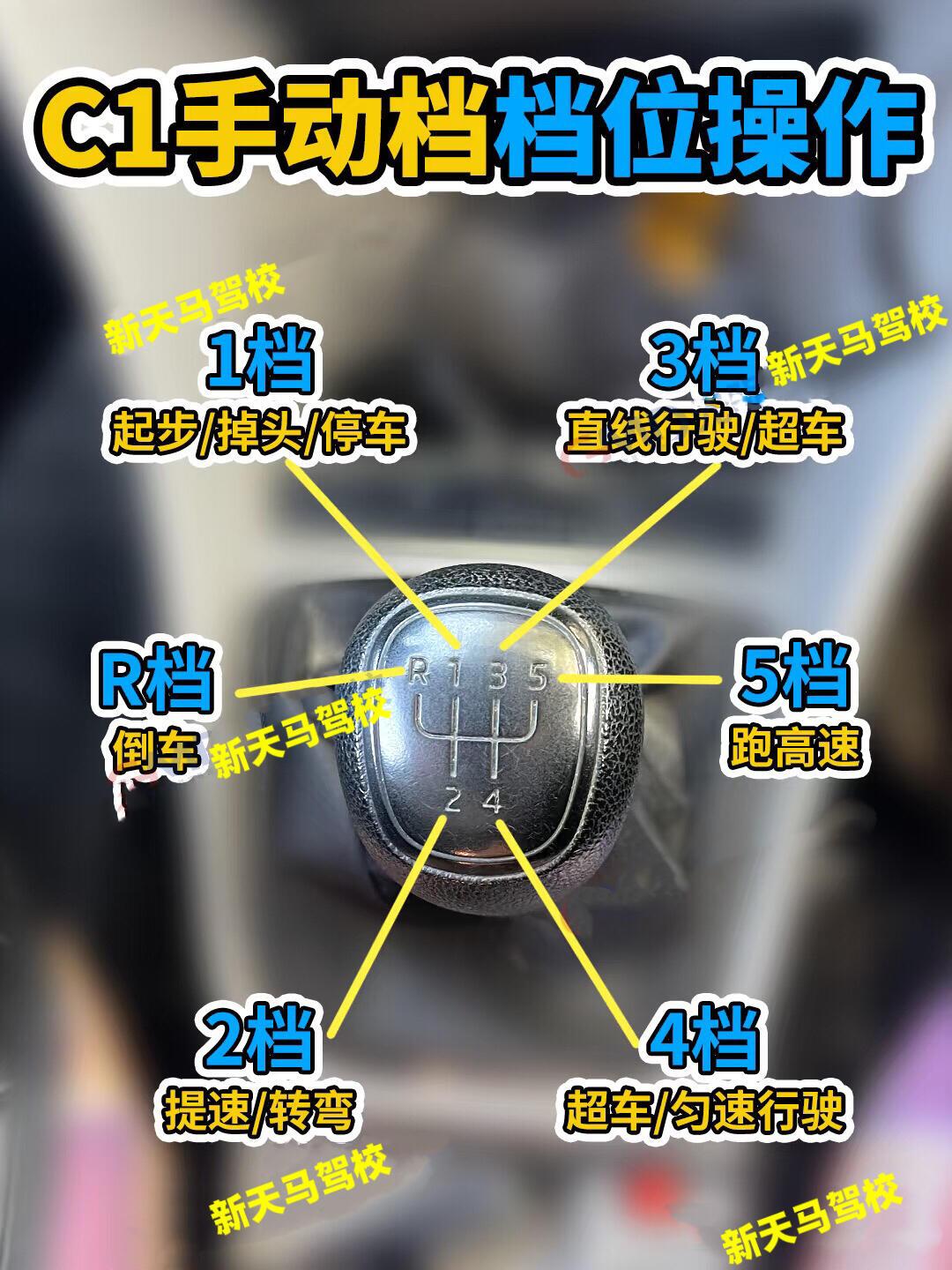 新手开车第一次挂档技巧