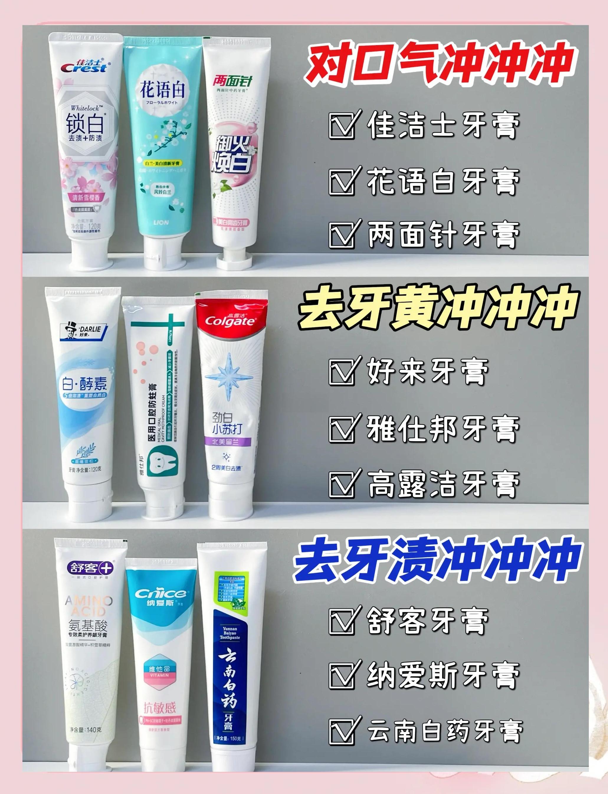 医生十大最建议买的牙膏大全