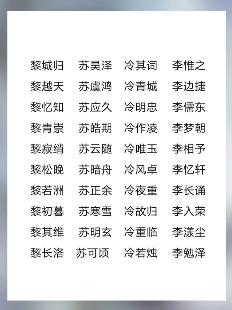 比较特别的网名三个字男生