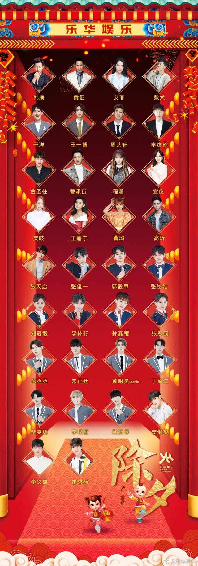 乐华娱乐旗下有哪些艺人