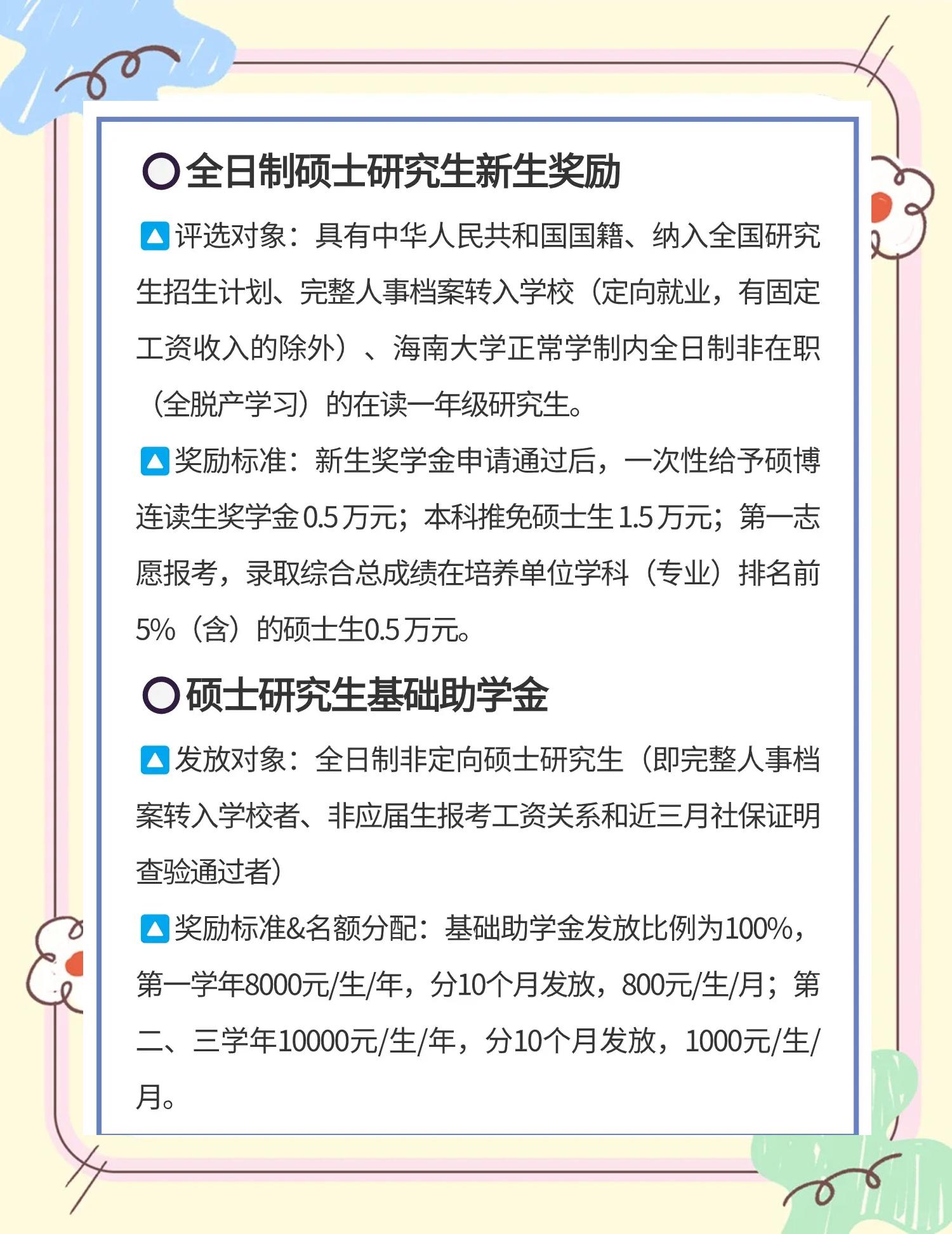 研究生国家助学金每人都有吗