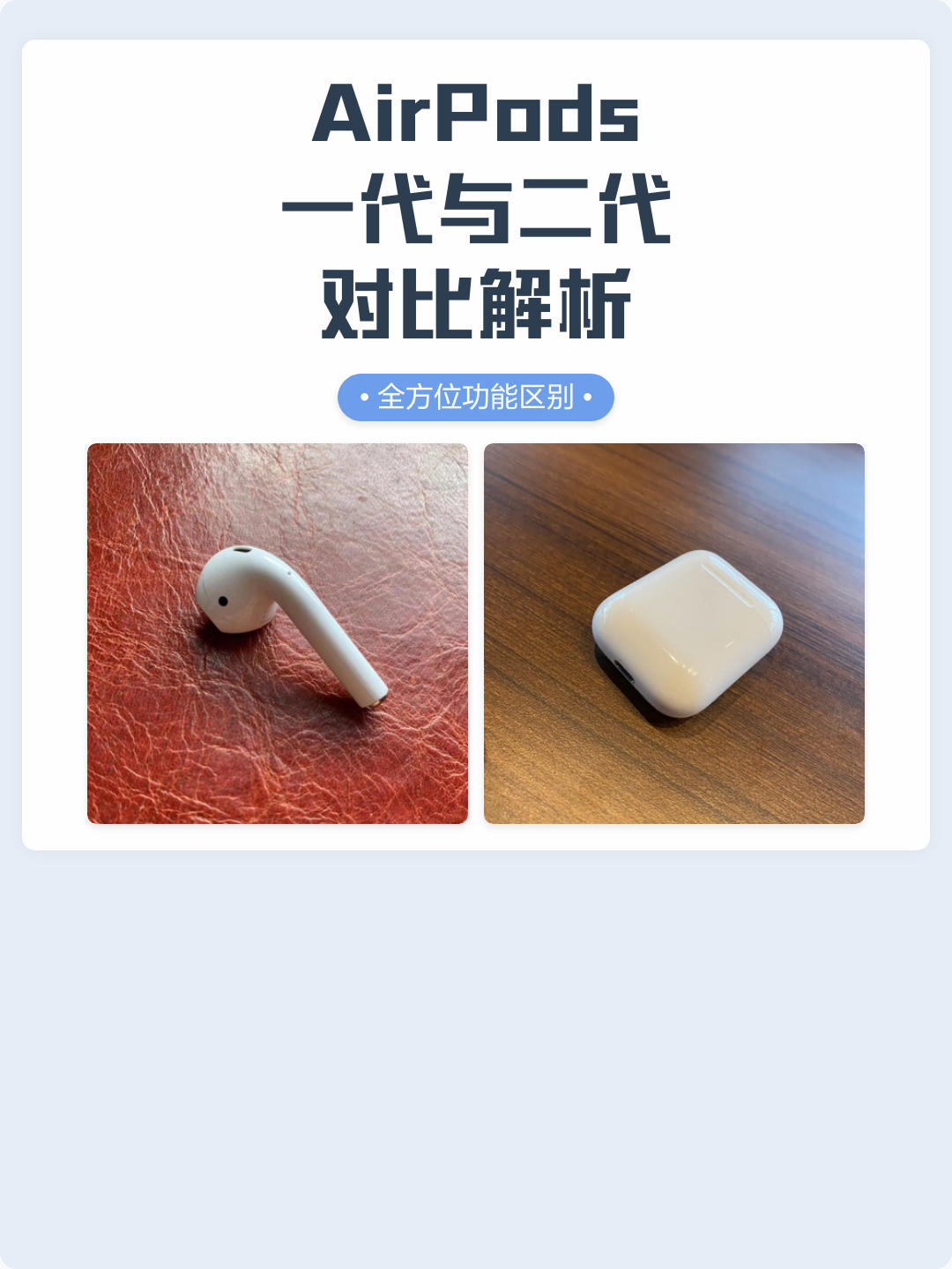 airpods一代和二代区别