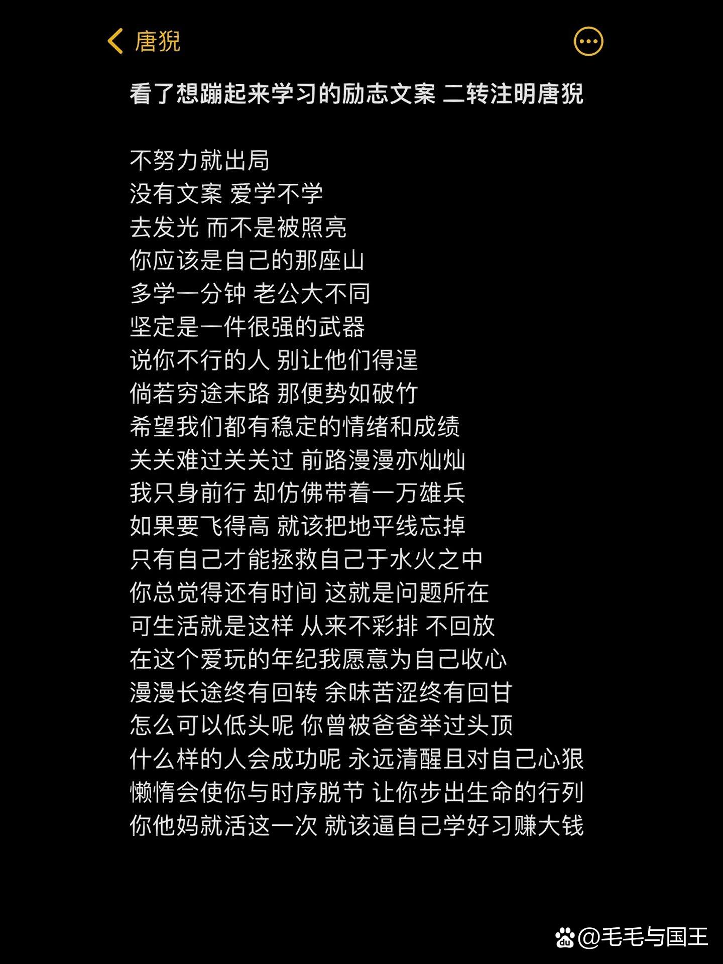 励志的句子致自己文案