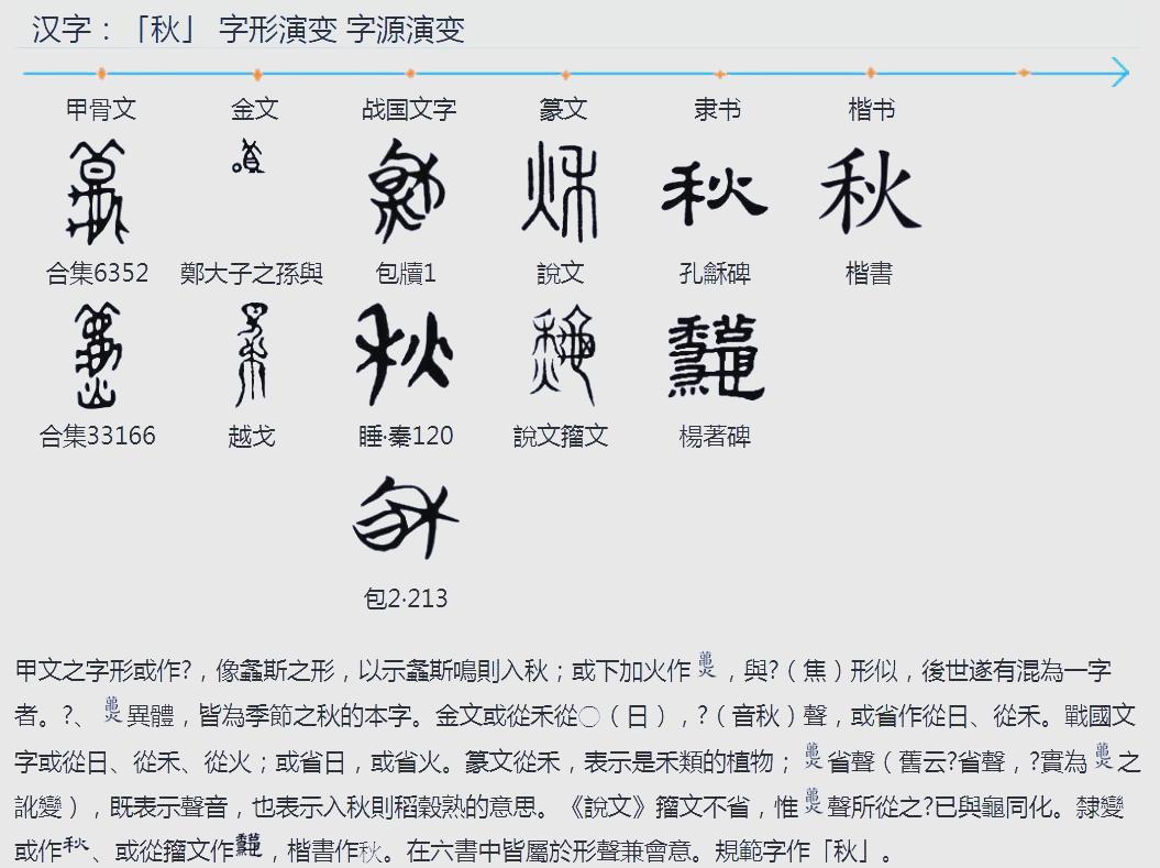 秋字的笔顺秋字的笔顺是怎样