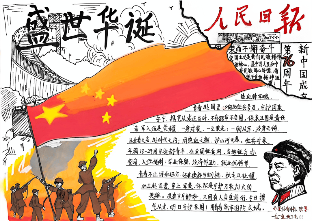 国防教育手抄报内容资料