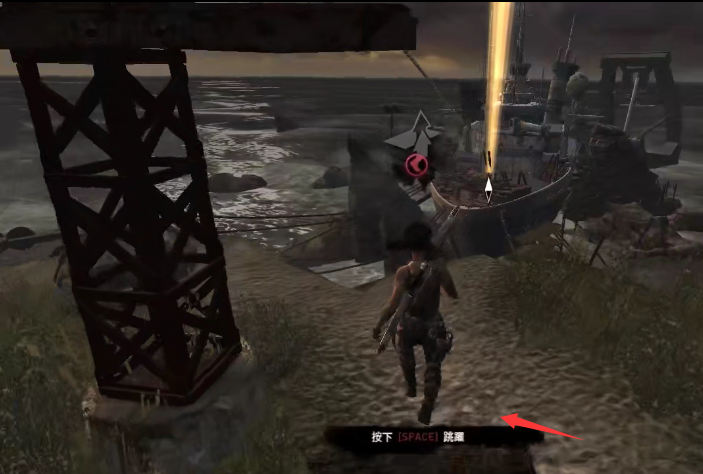 古墓丽影暗影ps怎么索降