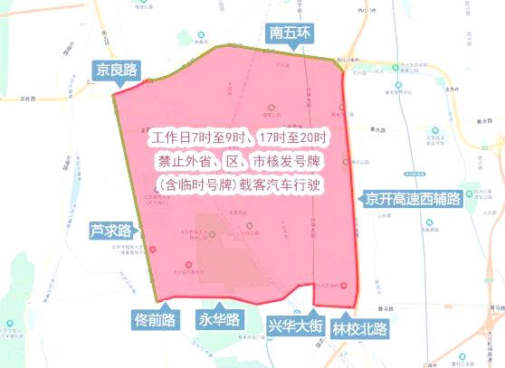 北京早晚高峰期间限行时间