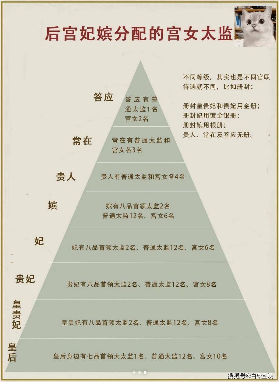 古代妃嫔的等级排列是如何划分的呢