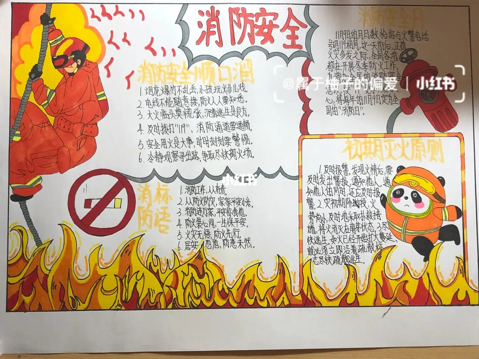 关于消防安全的手抄报内容资料