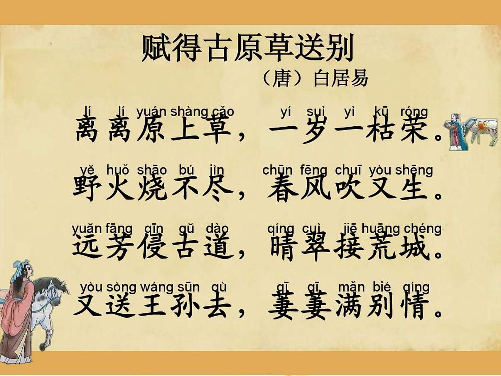 离离原上草全诗的意思