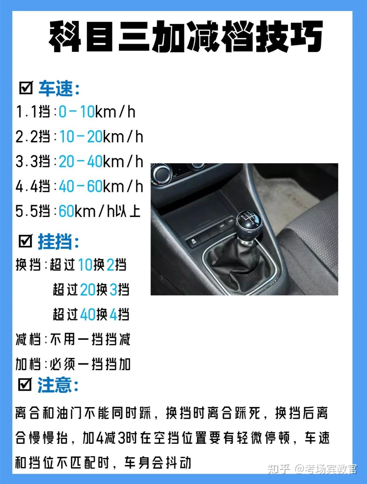 新手上路开车如何换挡