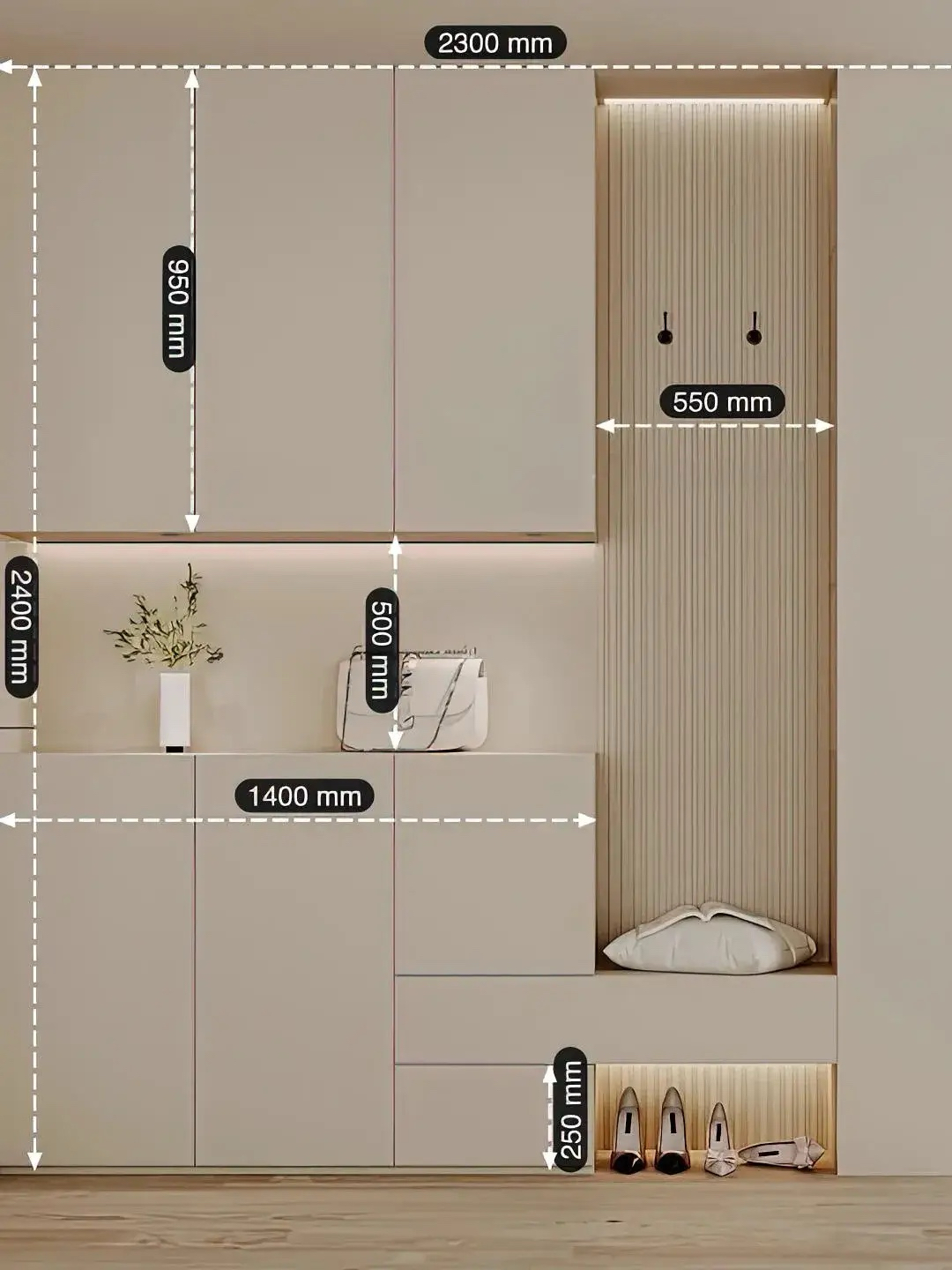 进门正对玄关,如何设计玄关