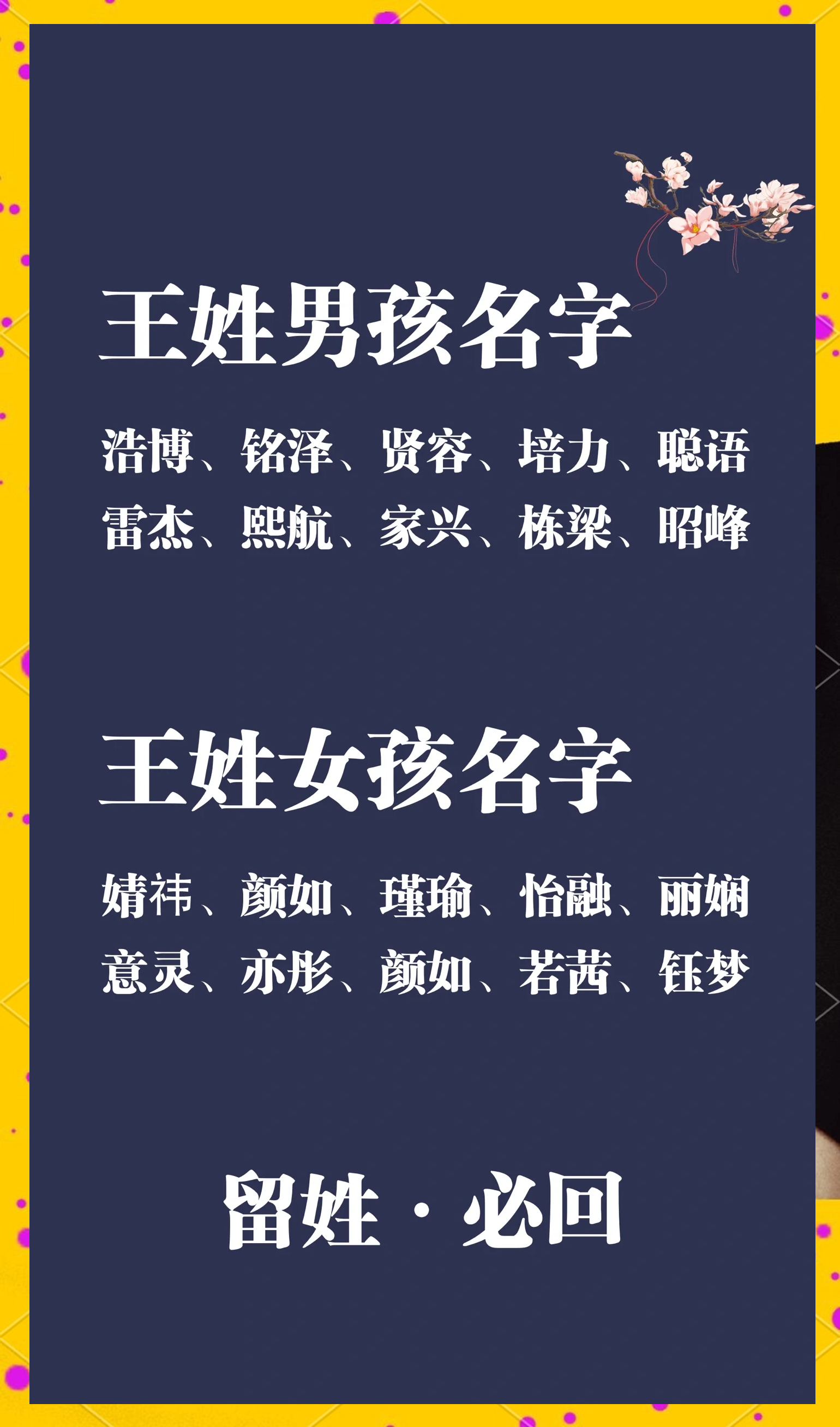 洋气王姓男宝宝名字大全