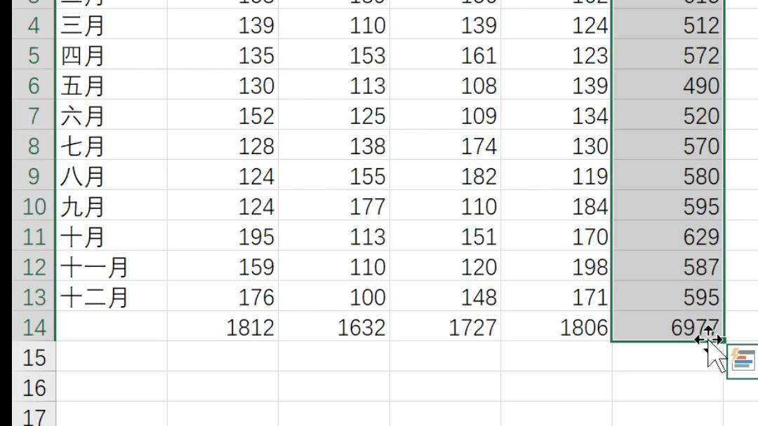 excel中如何快速求和
