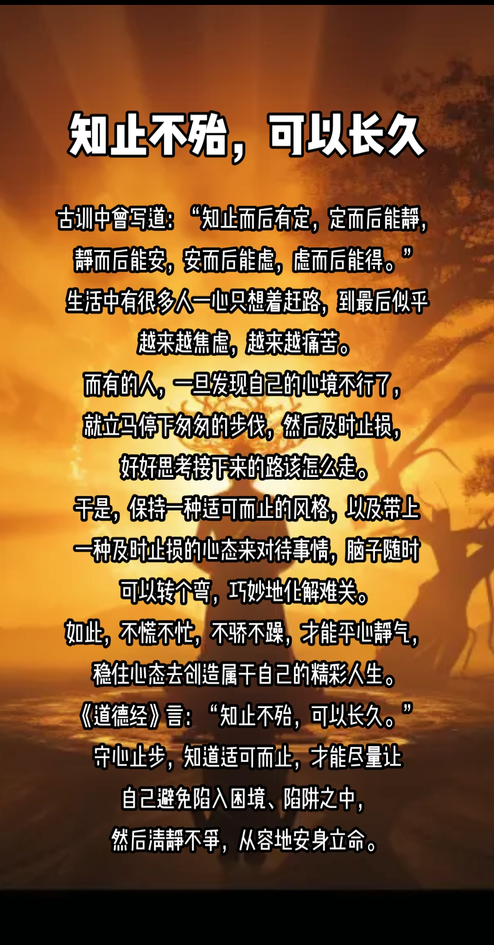 词语适可而止的意思是什么