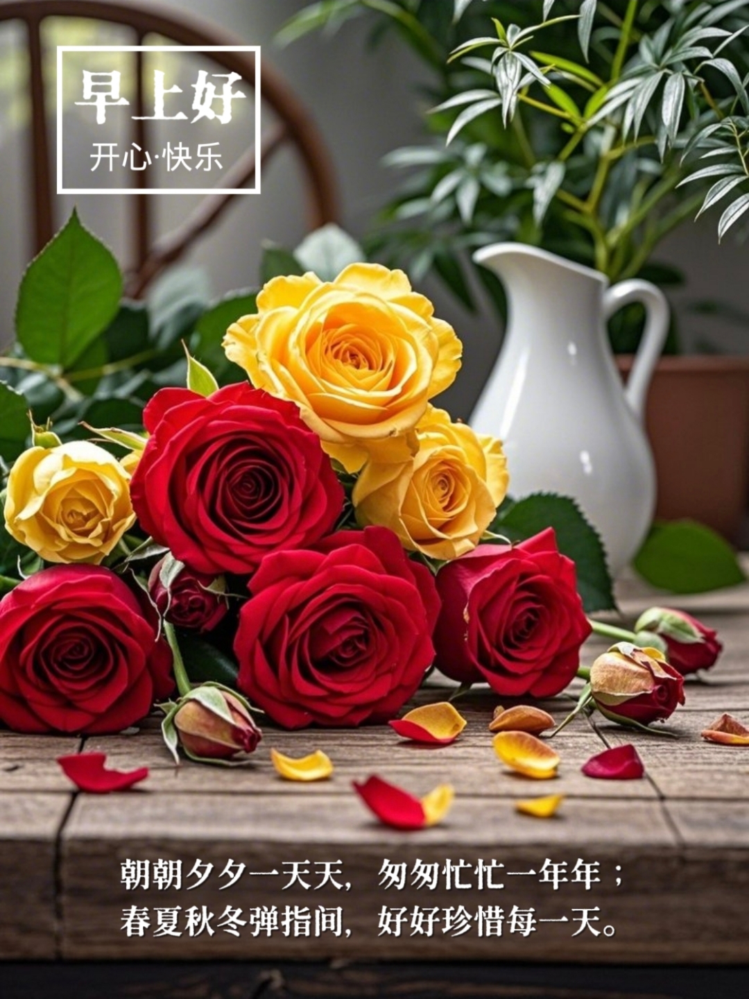 看美丽鲜花心情好的说说