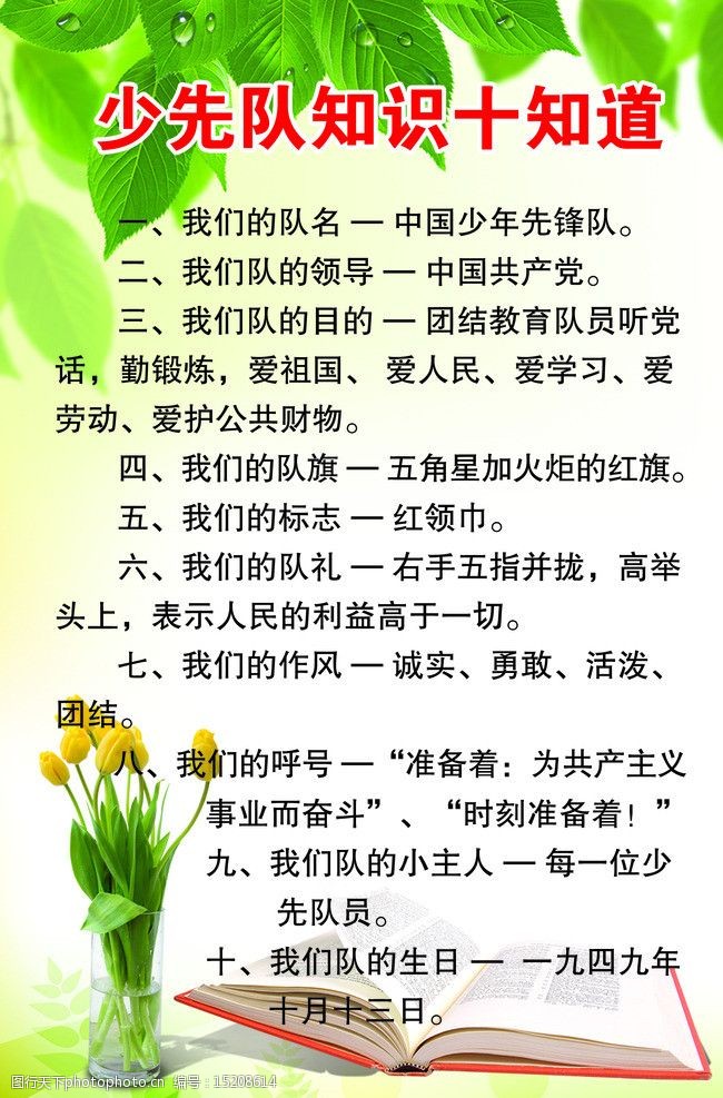 关于少先队的知识都有哪些