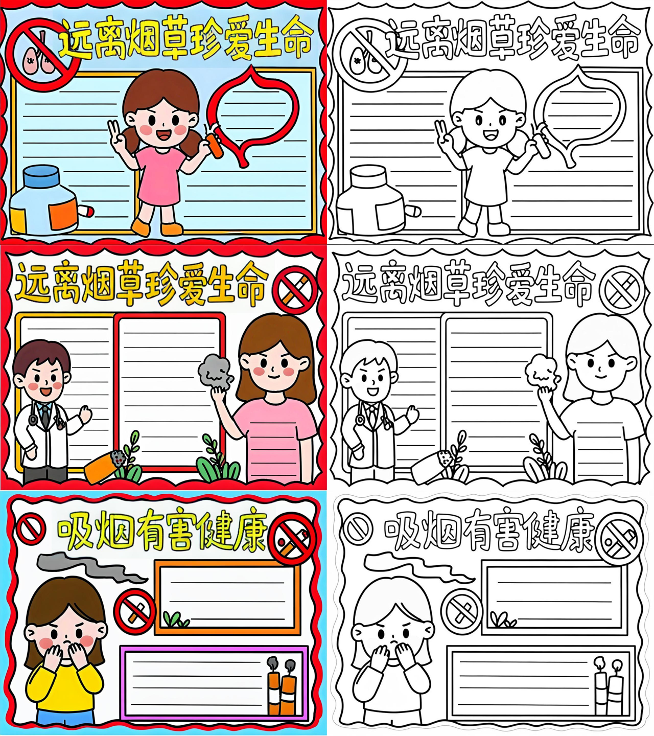 世界无烟日手抄报资料内容