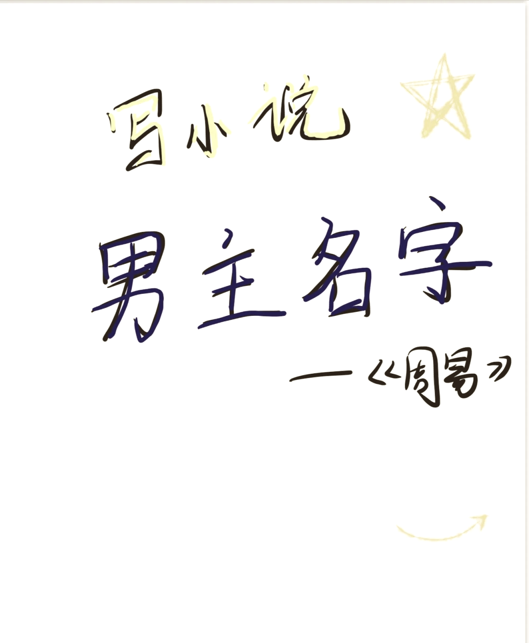 好听的言情小说男主名字