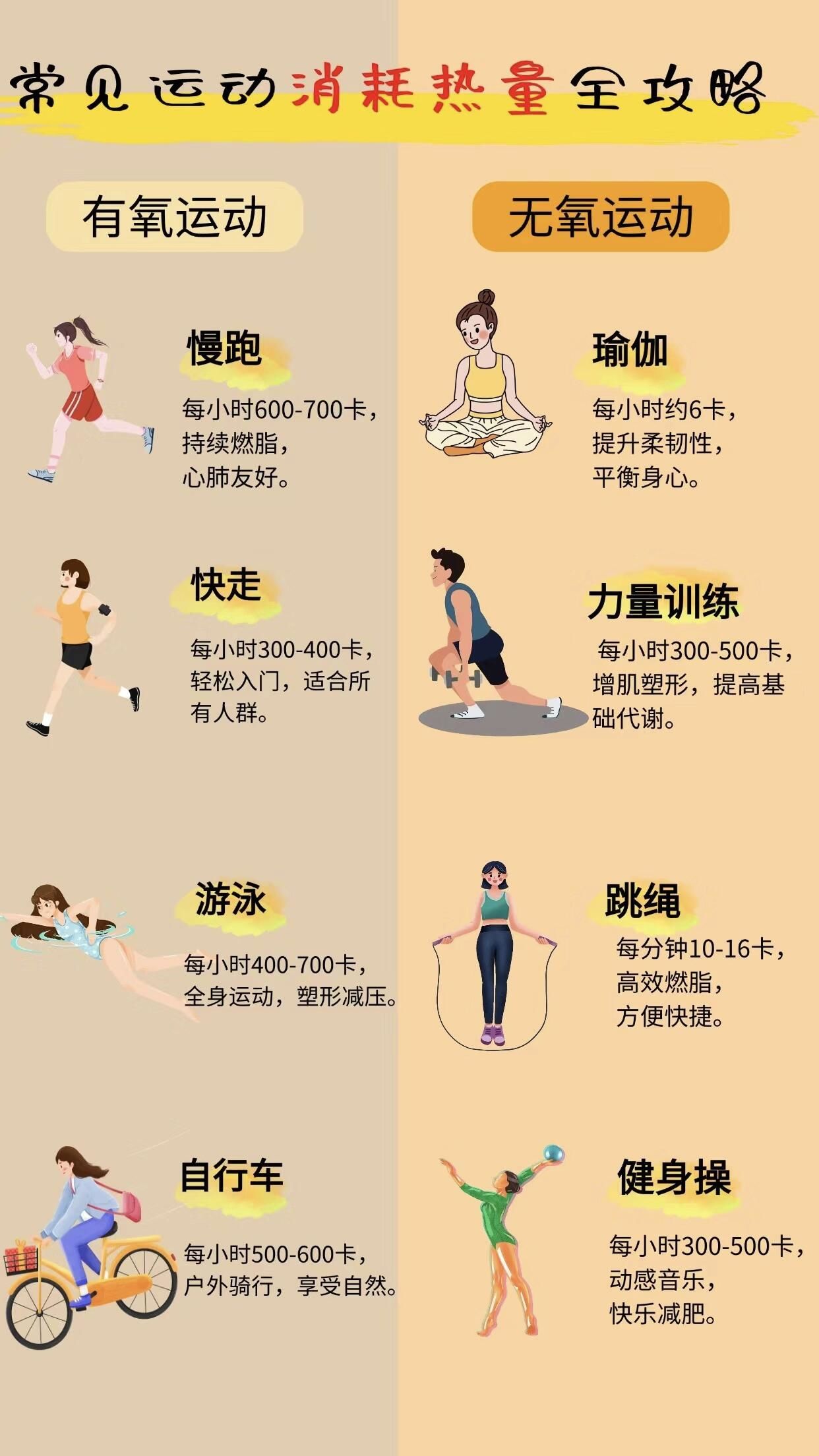 有氧运动和无氧运动有什么不同