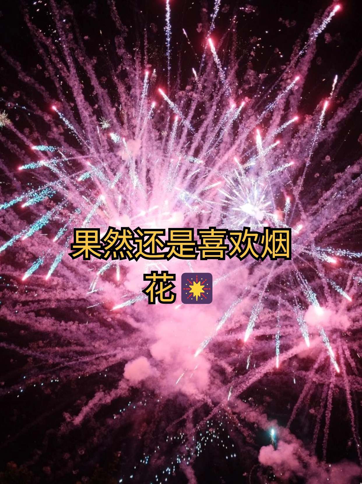 放烟花的朋友圈说说有哪些