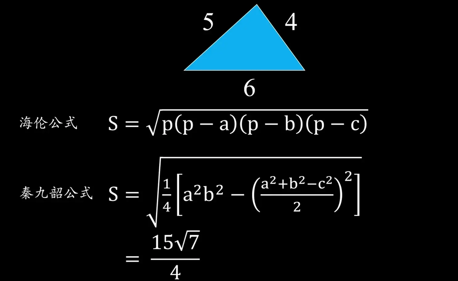 数学上的海伦公式是什么