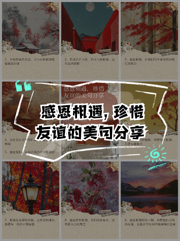 感恩相遇珍惜友情的句子有哪些