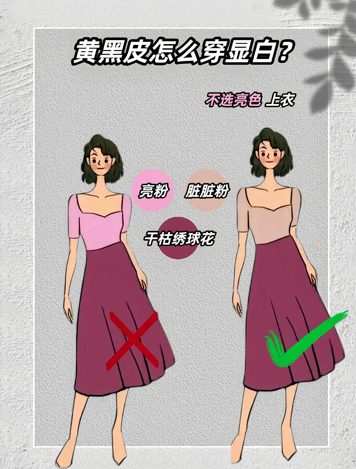 皮肤黑的人穿什么颜色显白